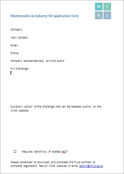 Business Application form